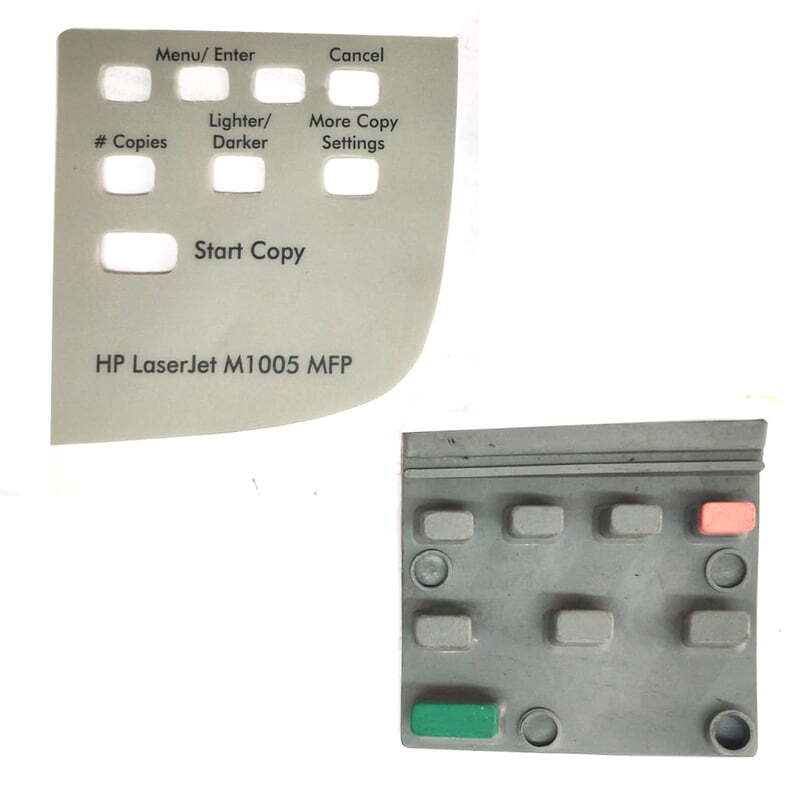 Control Panel Rubber + Sticker For HP Laserjet M1005 (SET) Made In India